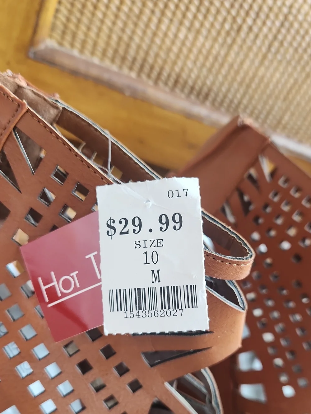 Hot Tomato Brown Platform Wedge Heels NWT